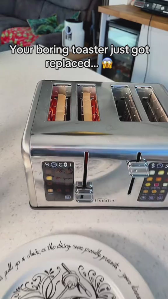 The 4 slice in stainless steel