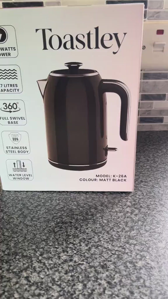 The 1.7L kettle in matt black